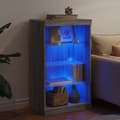 Pikkukuva 5 / 11: The Living Store Senkki LED-valoilla harmaa Sonoma 60,5x37x100 cm -  Tarjoilupöydät & senkit