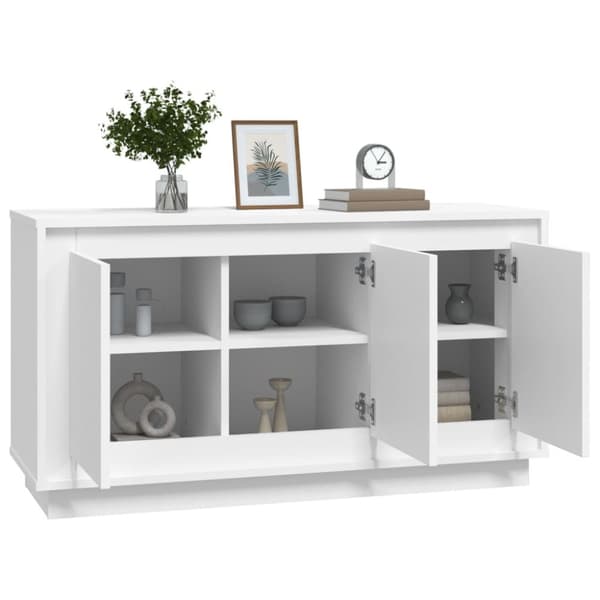 Skænke - Living skænk 102x35x55 cm konstrueret træ hvid