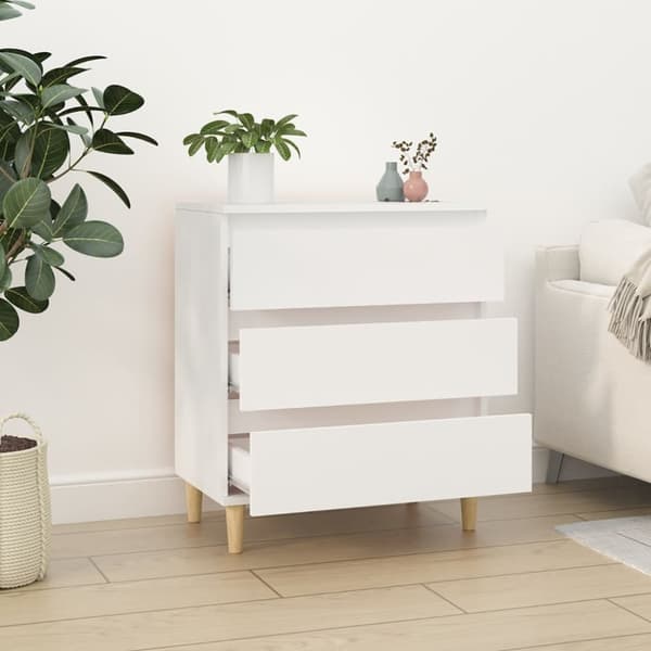 Skänkar & serveringsbord - Living Byrå vit 60x35x70 cm konstruerat trä