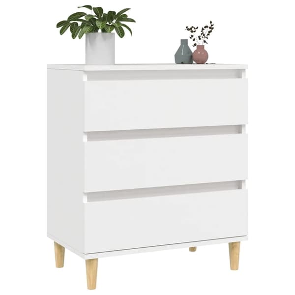 Skänkar & serveringsbord - Living Byrå vit 60x35x70 cm konstruerat trä