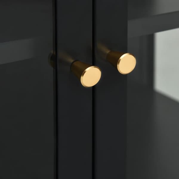 Skänkar & serveringsbord - Living Skänk svart 105x35x70 cm stål och glas