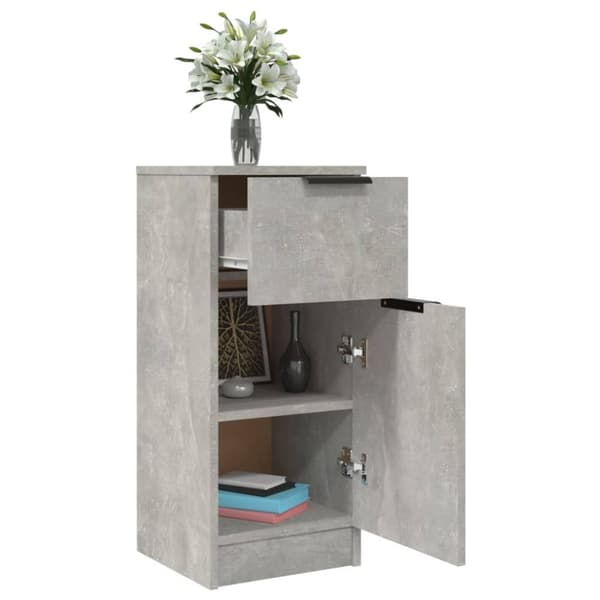 Skænke - Living skænk 30x30x70 cm konstrueret træ betongrå