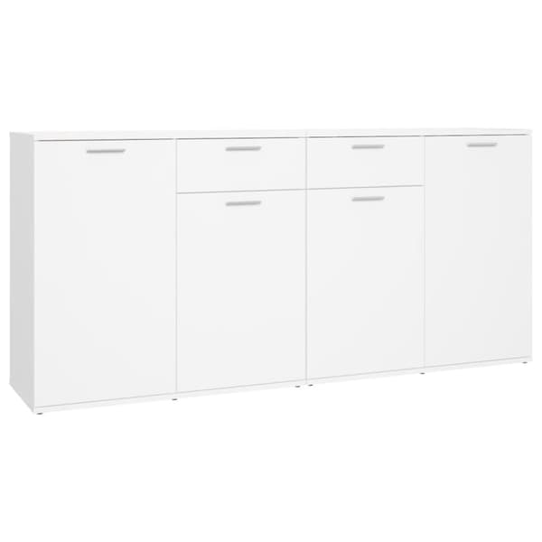 Skænke - Living skænk 160x36x75 cm spånplade hvid