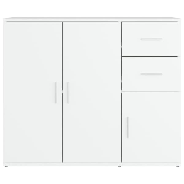 Skænke - Living skænk 91x29,5x75 cm konstrueret træ hvid