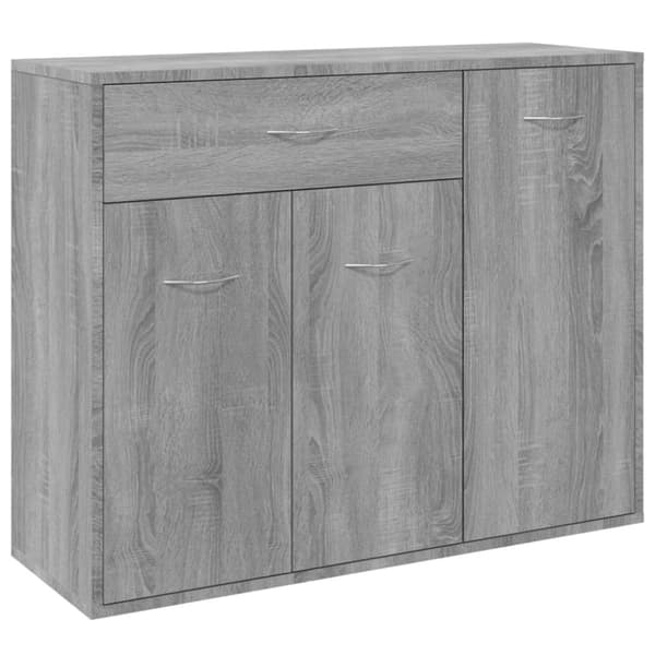 Skænke - Living skænk 88x30x70 cm konstrueret træ grå sonoma-eg