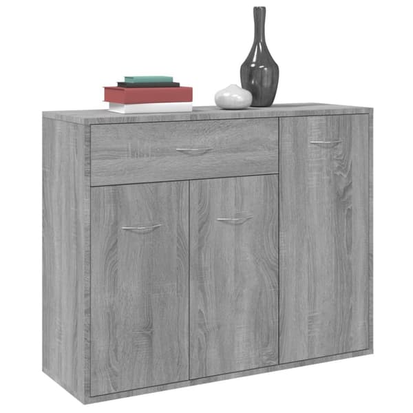Skænke - Living skænk 88x30x70 cm konstrueret træ grå sonoma-eg