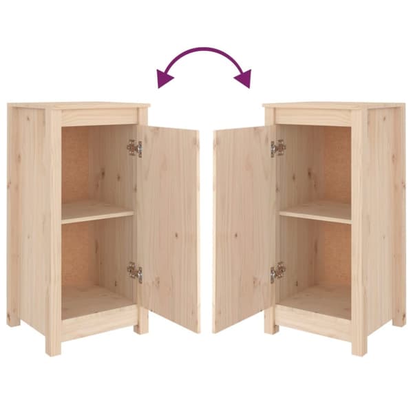 Skänkar & serveringsbord - Living Skänkar 2 st 40x35x80 cm massiv furu