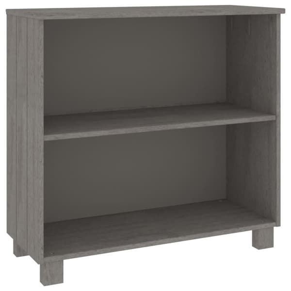 Skænke - Living skænk HAMAR 85x35x80 cm massivt fyrretræ lysegrå