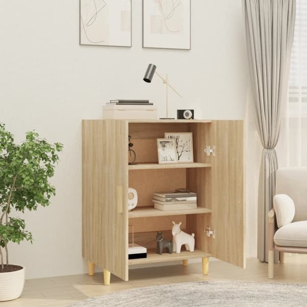 Skänkar & serveringsbord - Living Skänk sonoma-ek 70x34x90 cm konstruerat trä