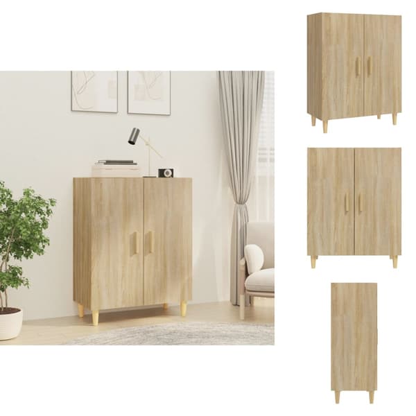 Skänkar & serveringsbord - Living Skänk sonoma-ek 70x34x90 cm konstruerat trä