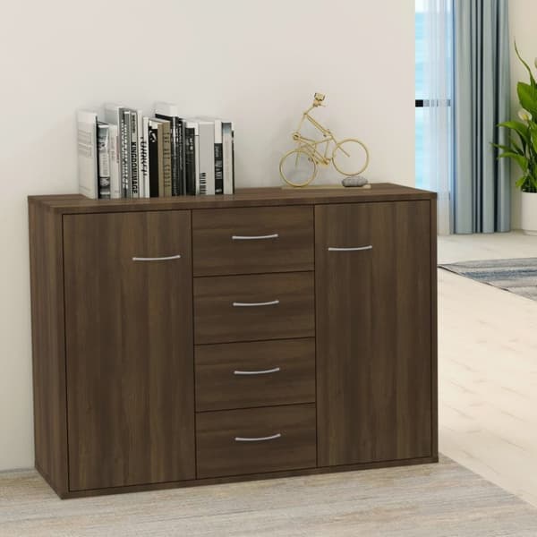 Skänkar & serveringsbord - Living Skänk brun ek 88x30x65 cm konstruerat trä