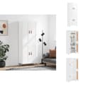 Miniatyrbild 1 av 11: Skänkar & serveringsbord - Living Högskåp högglans vit 69,5x34x180 cm konstruerat trä