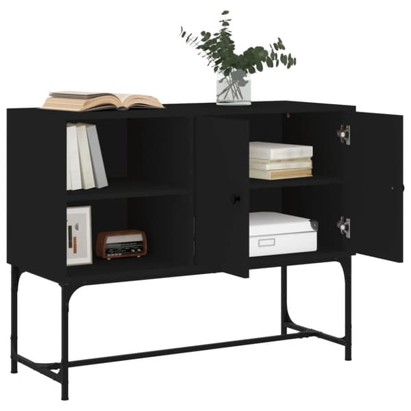 Skænke - Living skænk 100x40x79,5 cm konstrueret træ sort