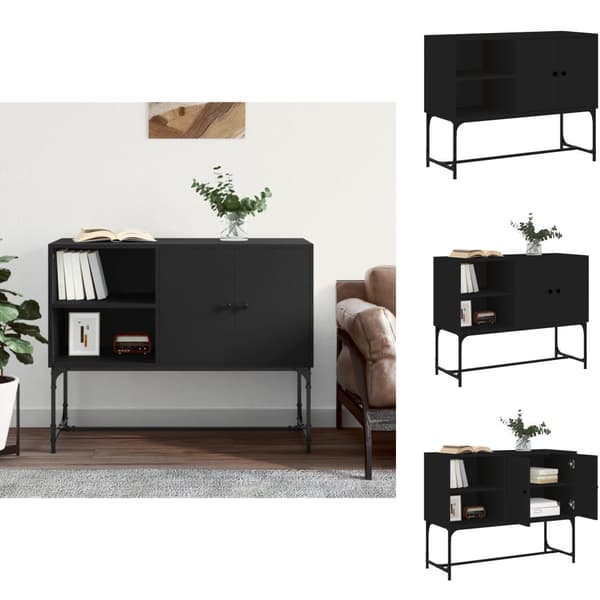 Skænke - Living skænk 100x40x79,5 cm konstrueret træ sort