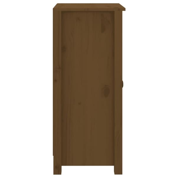 Skænke - Living skænke 2 stk. 40x35x80 cm massivt fyrretræ gyldenbrun
