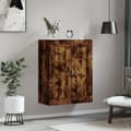 Miniatyrbild 4 av 11: Skänkar & serveringsbord - Living Väggskåp rökfärgad ek 69,5x34x90 cm konstruerat trä