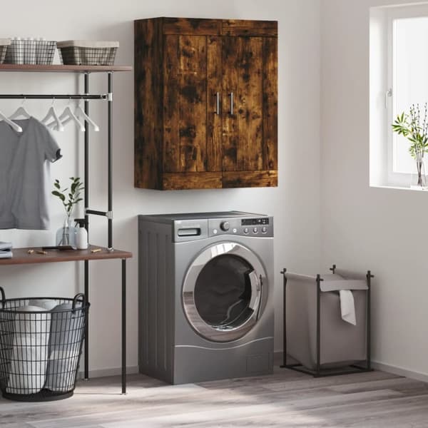 Skänkar & serveringsbord - Living Väggskåp rökfärgad ek 69,5x34x90 cm konstruerat trä