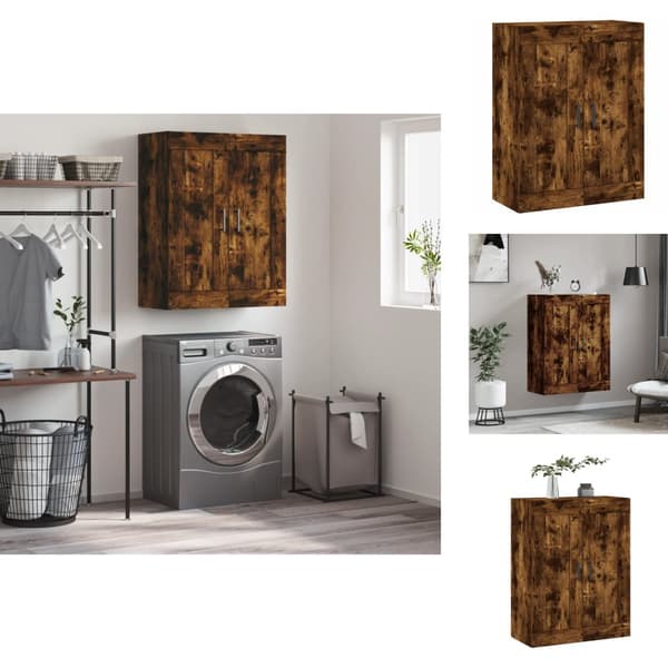 Skänkar & serveringsbord - Living Väggskåp rökfärgad ek 69,5x34x90 cm konstruerat trä