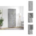 Miniatyrbild 1 av 11: Skänkar & serveringsbord - Living Högskåp betonggrå 69,5x34x180 cm konstruerat trä