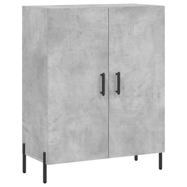 Skænke - Living højskab 69,5x34x180 cm konstrueret træ betongrå