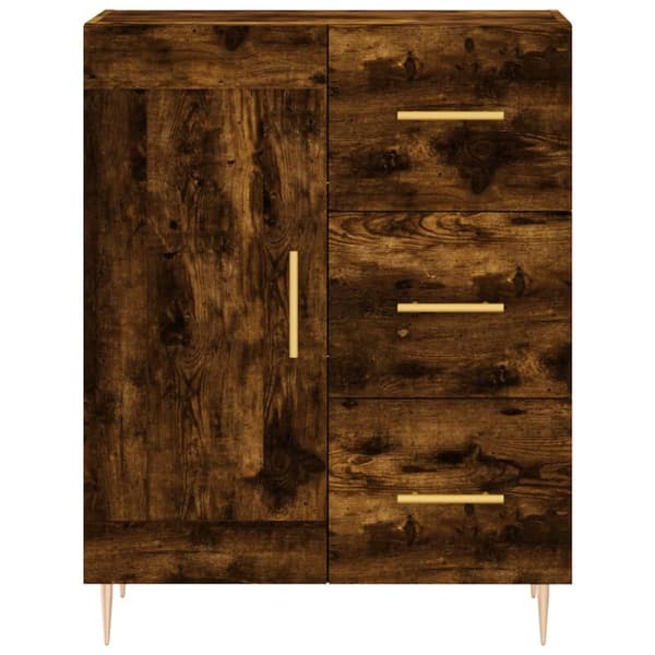 Skænke - Living skænk 69,5x34x90 cm konstrueret træ røget egetræsfarve