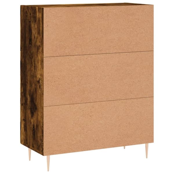 Skænke - Living skænk 69,5x34x90 cm konstrueret træ røget egetræsfarve