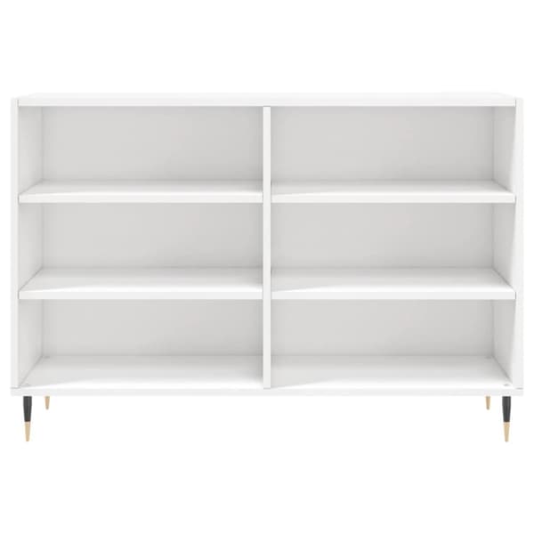 Skænke - Living skænk 103,5x35x70 cm konstrueret træ hvid højglans