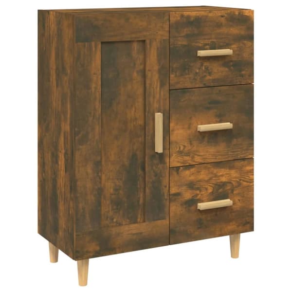 Skænke - Living skænk 69,5x34x90 cm konstrueret træ røget egetræsfarve