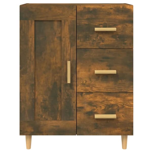 Skænke - Living skænk 69,5x34x90 cm konstrueret træ røget egetræsfarve