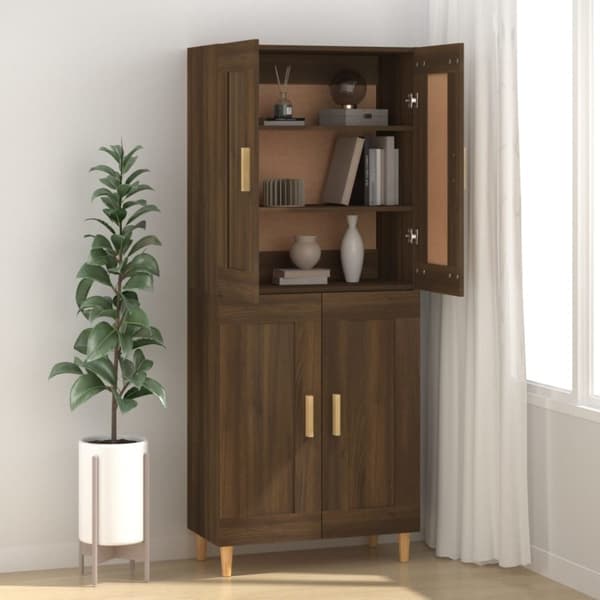 Skänkar & serveringsbord - Living Byrå brun ek 69,5x34x90 cm konstruerat trä