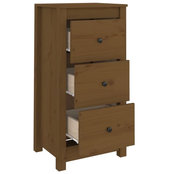 Skänkar & serveringsbord - Living Skänkar 2 st honungsbrun 40x35x80 cm massiv furu