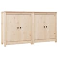 Pikkukuva 3 / 9: Tarjoilupöydät & senkit - Living Senkit 2 kpl 70x35x80 cm täysi mänty