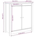 Pikkukuva 8 / 9: Tarjoilupöydät & senkit - Living Senkit 2 kpl 70x35x80 cm täysi mänty