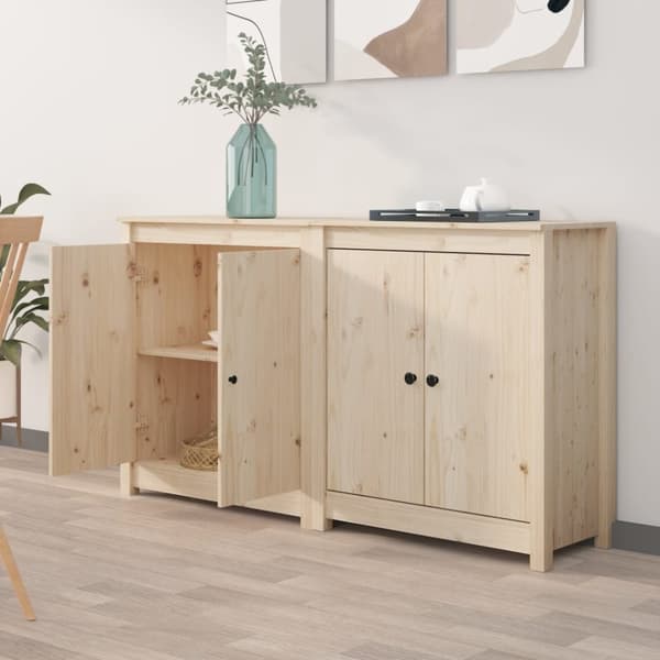 Tarjoilupöydät & senkit - Living Senkit 2 kpl 70x35x80 cm täysi mänty