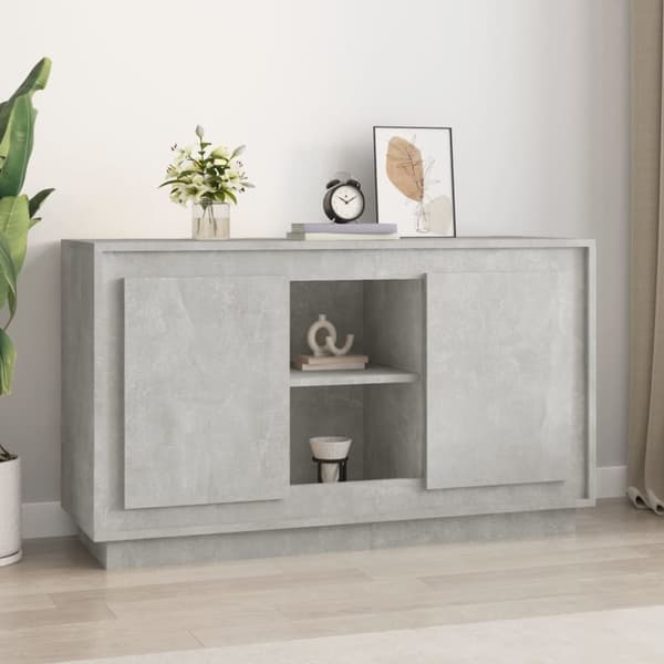 Skænke - Living skænk 102x35x60 cm konstrueret træ betongrå
