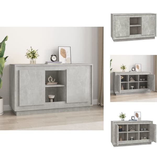 Skænke - Living skænk 102x35x60 cm konstrueret træ betongrå