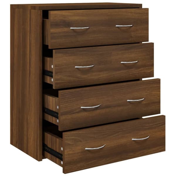 Skänkar & serveringsbord - Living Skänk med 4 lådor 60x30,5x71 cm brun ek
