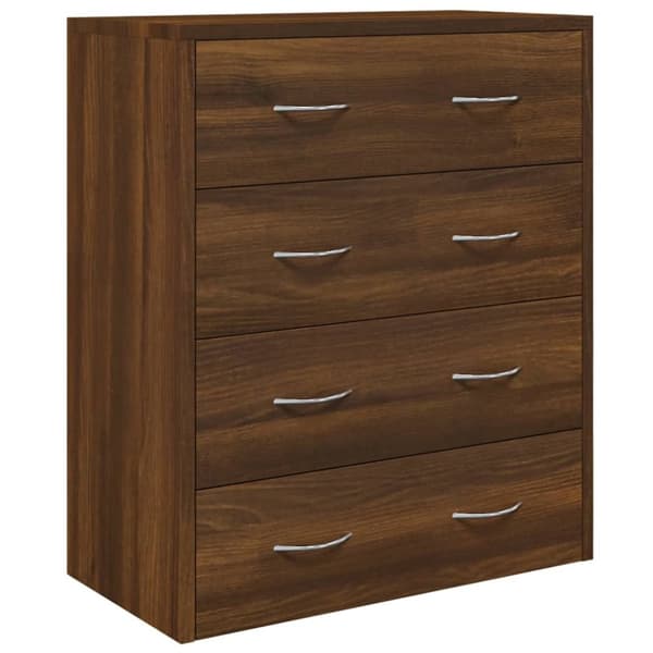 Skänkar & serveringsbord - Living Skänk med 4 lådor 60x30,5x71 cm brun ek