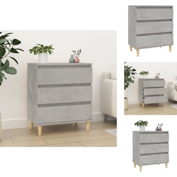 Skænke - Living skænk 60x35x70 cm konstrueret træ betongrå