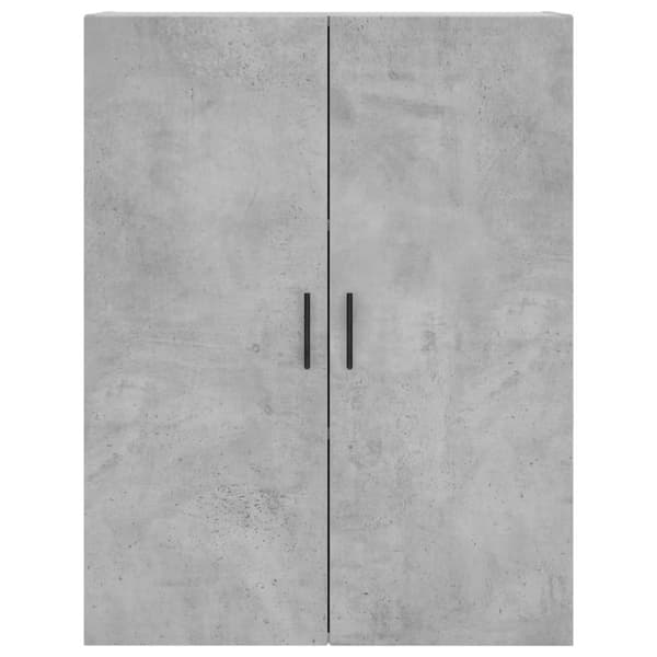 Skænke - Living væghængt skab 69,5x34x90 cm konstrueret træ betongrå