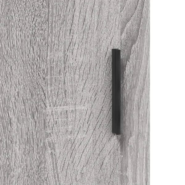 Skænke - Living væghængt skab 69,5x34x90 cm konstrueret træ grå sonoma-eg