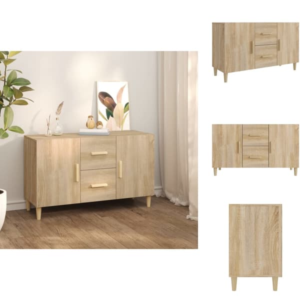 Skänkar & serveringsbord - Living Skänk sonoma-ek 100x36x60 cm konstruerat trä