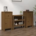 Pikkukuva 2 / 11: Tarjoilupöydät & senkit - Living Senkit 2 kpl hunajanruskea 40x35x80 cm täysi mänty
