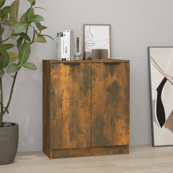 Skænke - Living skænk 60x30x70 cm konstrueret træ røget egetræsfarve