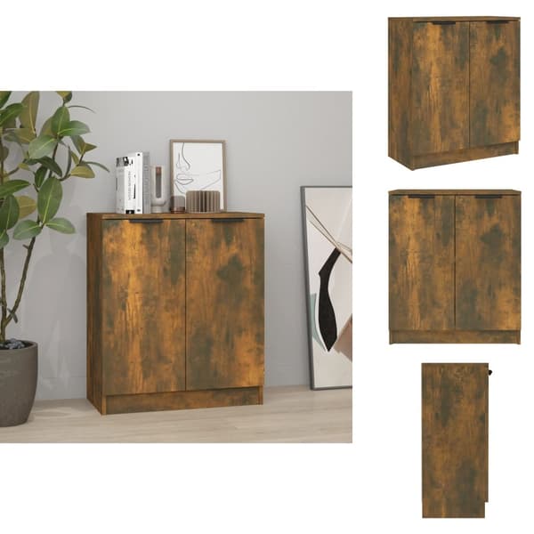 Skænke - Living skænk 60x30x70 cm konstrueret træ røget egetræsfarve