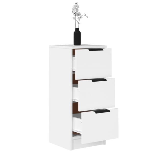 Skänkar & serveringsbord - Living Skänkar 2 st vit 30x30x70 cm konstruerat trä