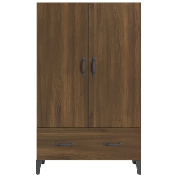 Skænke - Living skab 70x31x115 cm konstrueret træ brun egetræsfarve
