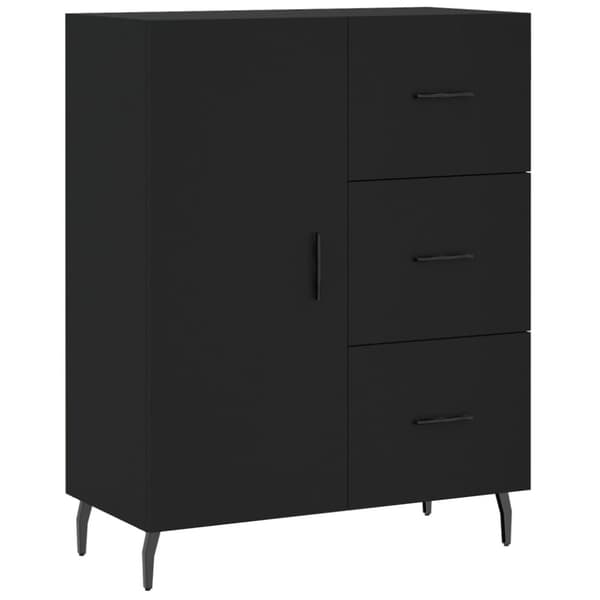 Skænke - Living skænk 69,5x34x90 cm konstrueret træ sort