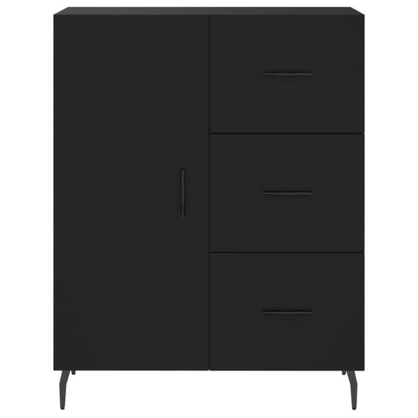Skænke - Living skænk 69,5x34x90 cm konstrueret træ sort