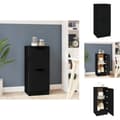 Miniatyrbillede 1 af 11: Skænke - Living skænk 30x30x70 cm konstrueret træ sort